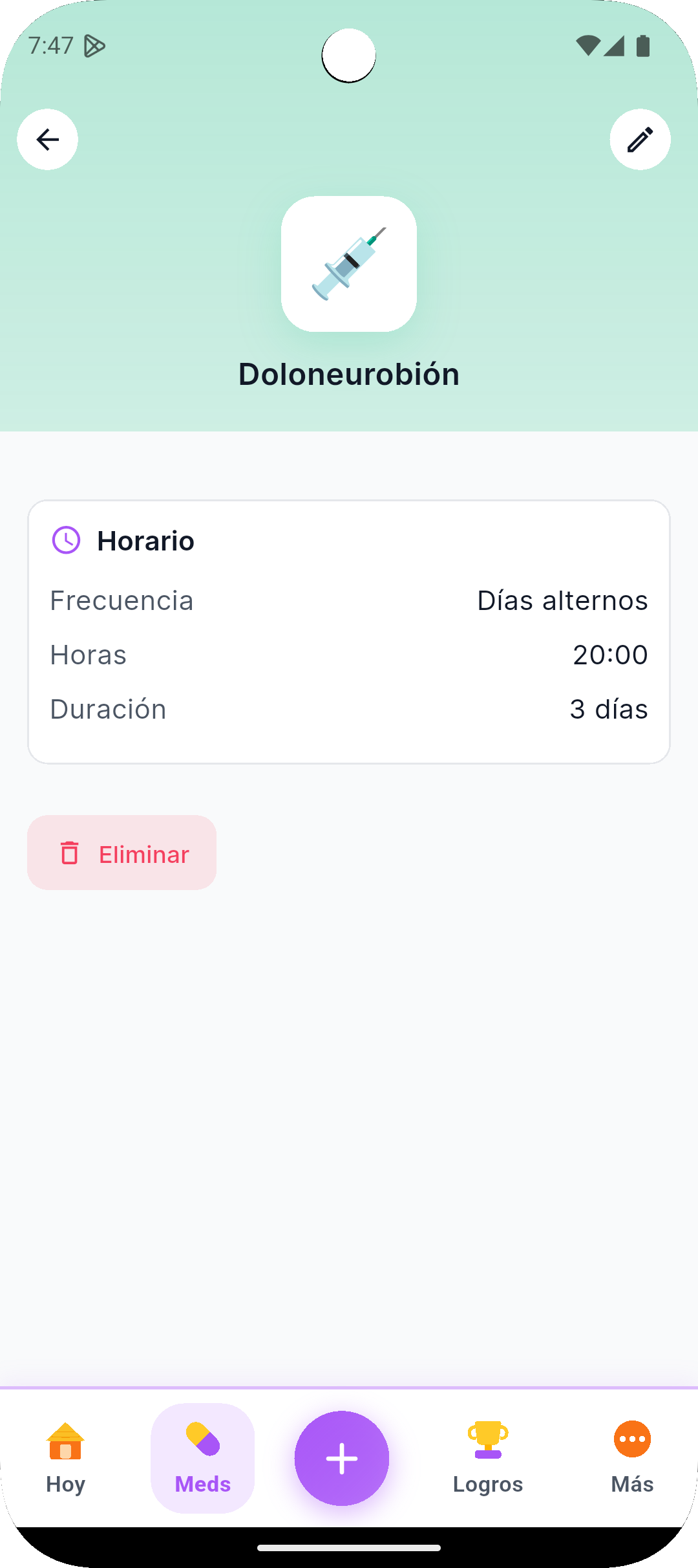 Lista de medicamentos